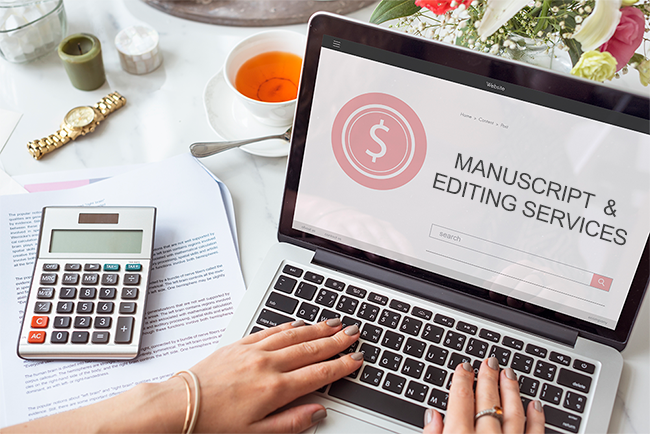 Editing professional manuscript image